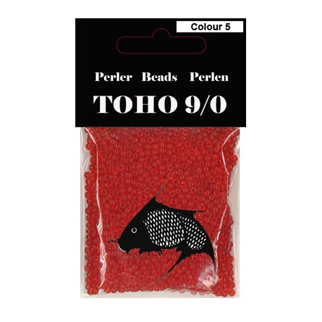 Nr. 5 Toho Broderiperle 9/0 Rød