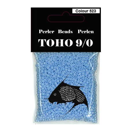 Nr 523 Toho Broderiperle 9/0 Blå perlemor