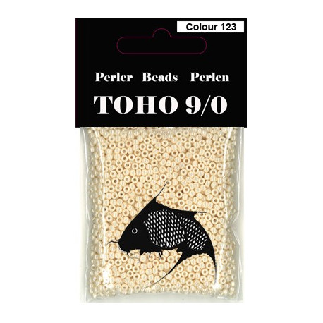 Nr 123 Toho Broderiperle 9/0 cremehvid