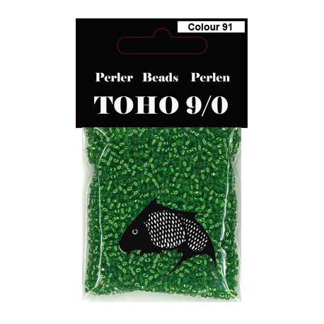 Nr 91 Toho Broderiperle 9/0 Grøn