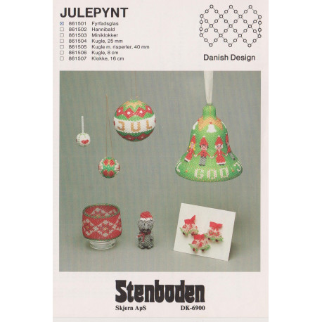Perleopskrift nr 861506 Stenboden 8 cm kugle -brugt-