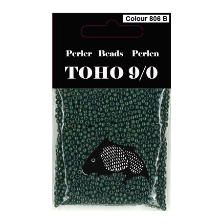 Nr 806B Toho Broderiperle 9/0 mørkegrøn