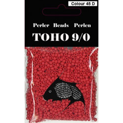 Nr 45D Toho Broderiperle 9/0 Mørkerød