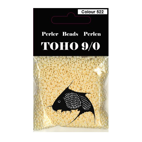 Nr 522 Toho Broderiperle 9/0 Gul perlemor