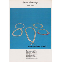 Perlemønster nr 986024 kæde med facetperler Elises -brugt-