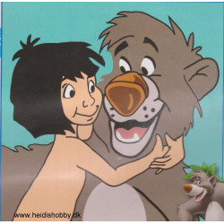 Disney broderi med Baloo og Mowgli