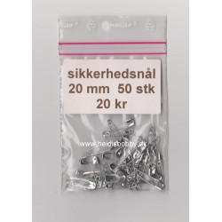 Sikkehedsnål 20 mm