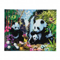 Panda Familie 40x50 cm