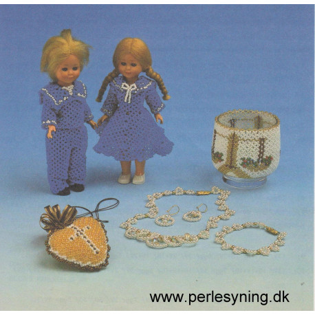 1991 Elises perleopskrift nr 5  hjerte 5 cm