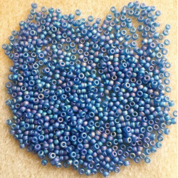 Nr. 149FR Miyuki perle 9/0 Mat blå regnbue