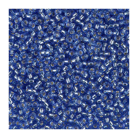 Nr 2431 Miyuki perle 9/0 lys safir silverlined