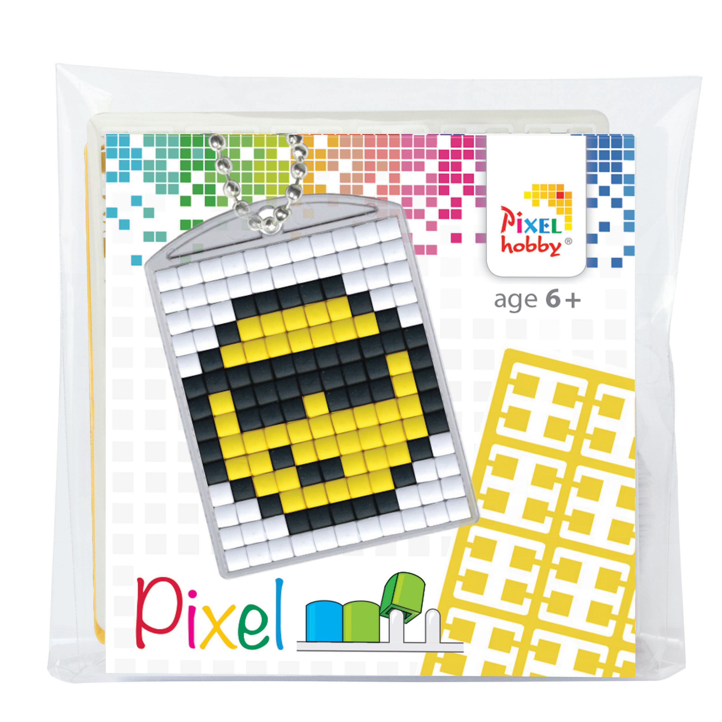 Smiley - Pixel Nøgleringer Heidis Hobby Butik
