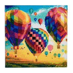 Luftballoner 30 x 30 cm diamant billede