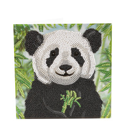 Baby Panda 18x18 cm Diamant kort