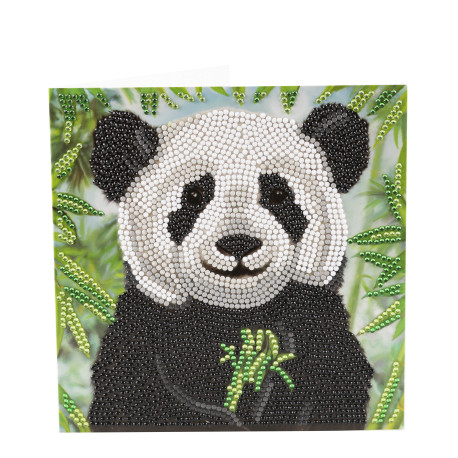 Baby Panda 18x18 cm Diamant kort