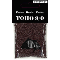 Nr 46D Toho Broderiperle 9/0 Mørke brun