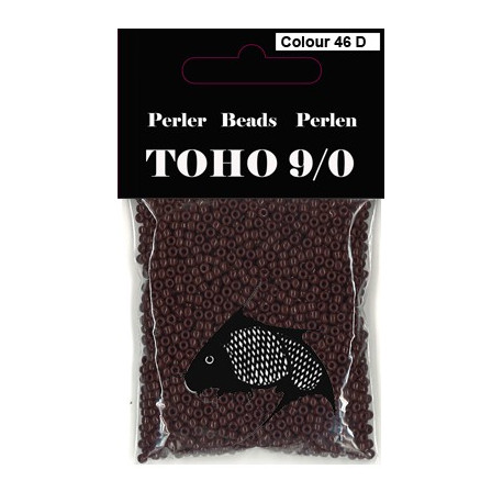 Nr 46D Toho Broderiperle 9/0 Mørke brun