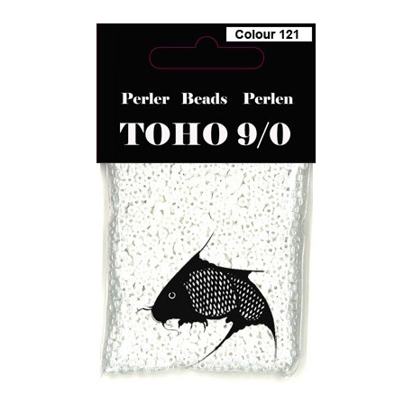 Nr 121 Toho Broderiperle 9/0 Perlemor hvid