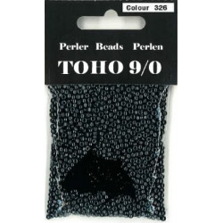 Nr 326 Toho Broderiperle 9/0 Koksgrå