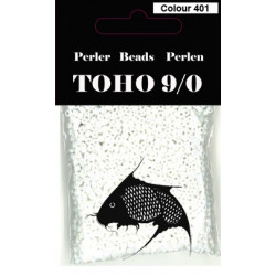 Nr 401 Toho Broderiperle 9/0 Hvid perlemor