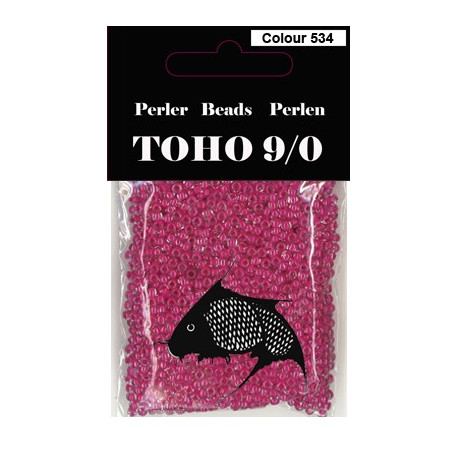 Nr 534 Toho Broderiperle 9/0 Mørk rosa