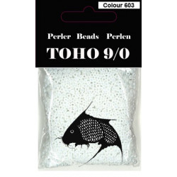 Nr 603 Toho Broderiperle 9/0 Hvid