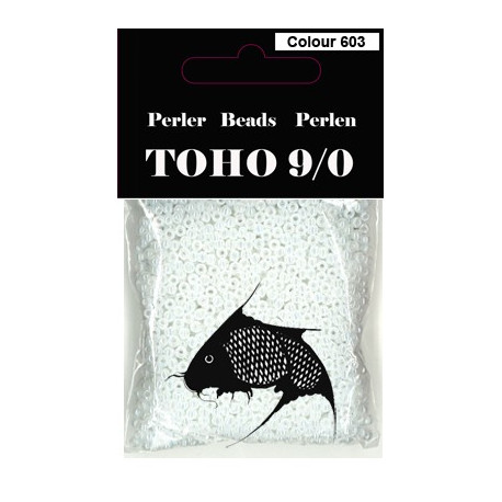 Nr 603 Toho Broderiperle 9/0 Hvid