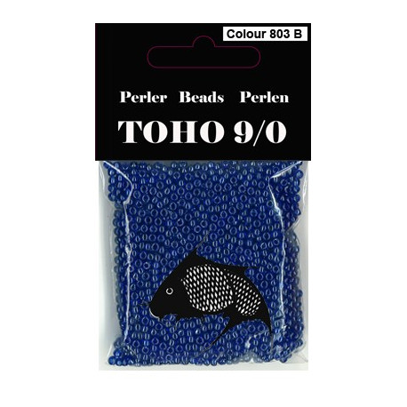 Nr 803B Toho Broderiperle 9/0 Blå perlemor
