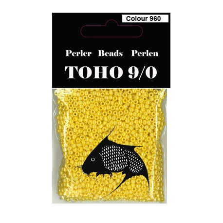Nr 960 Toho Broderiperle 9/0 Gul perlemor